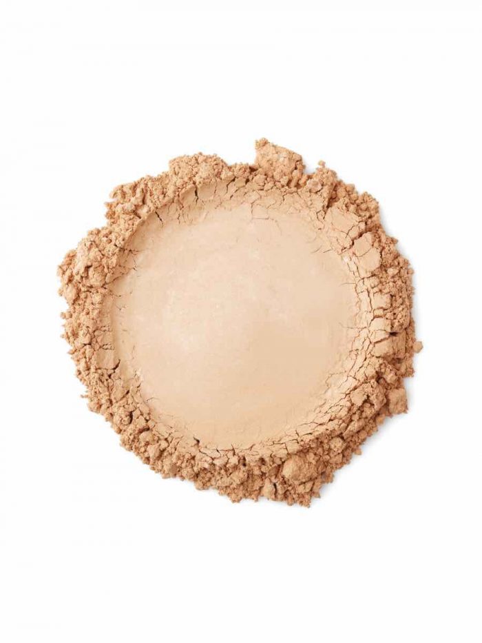 Baims Mineral Pressed Powder 30 Medium Dark Texture-Baims Vegan Pudra 30 Medium-Dark Doku