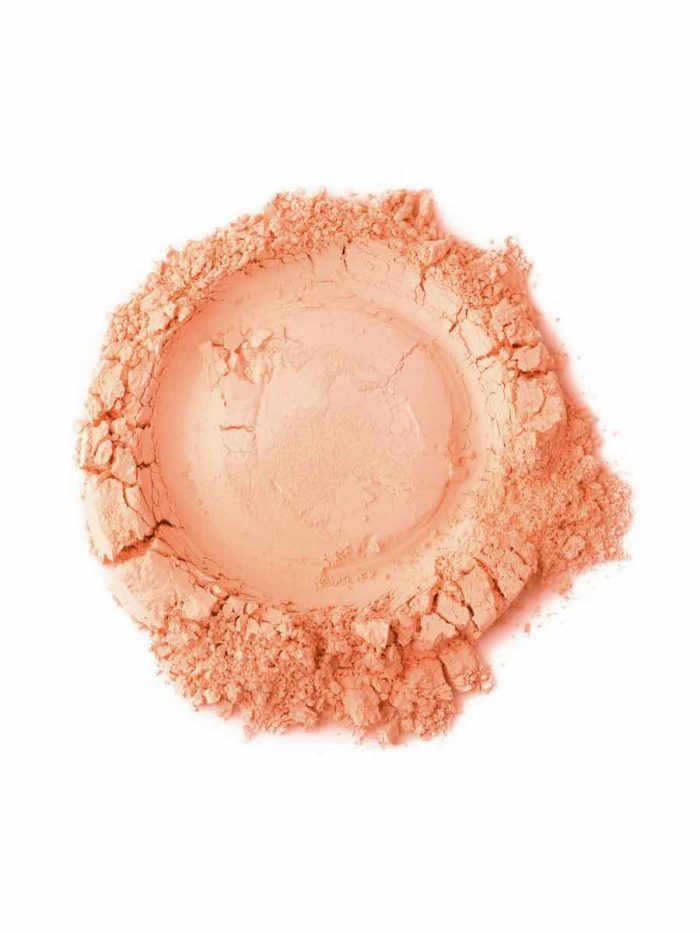 Baims Satin Mineral Blush 20 Peach Texture-Baims Mineral Allık 20 Peach Doku