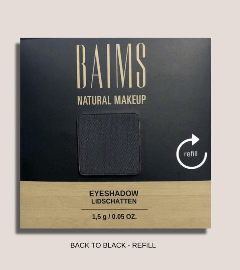 Baims Eyeshadow Quad Palette-Dörtlü Göz Farı Yeniden Dolum 100 Back To Black