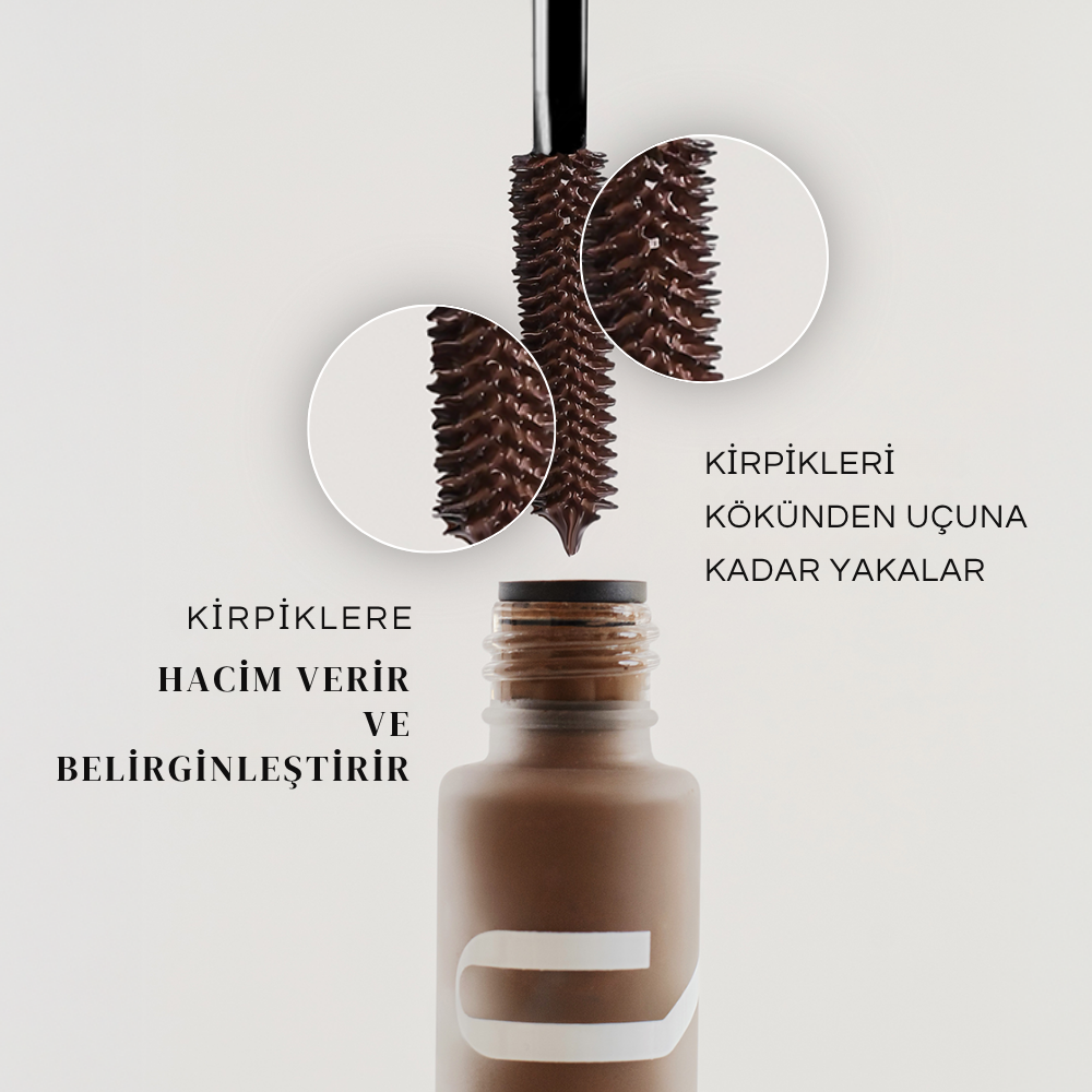 Baims Mascara Eyecatching Vegan Doğal Maskara - Kahverengi - Görsel 3